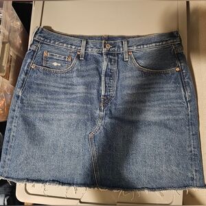 Levi's Blue Premium Denim Skirt